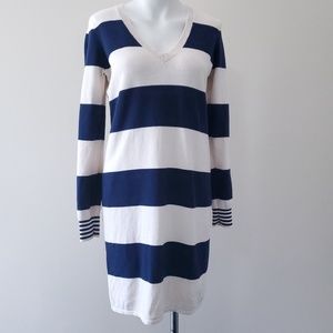 Madewell Wallace Studio Sweater Dress Striped M